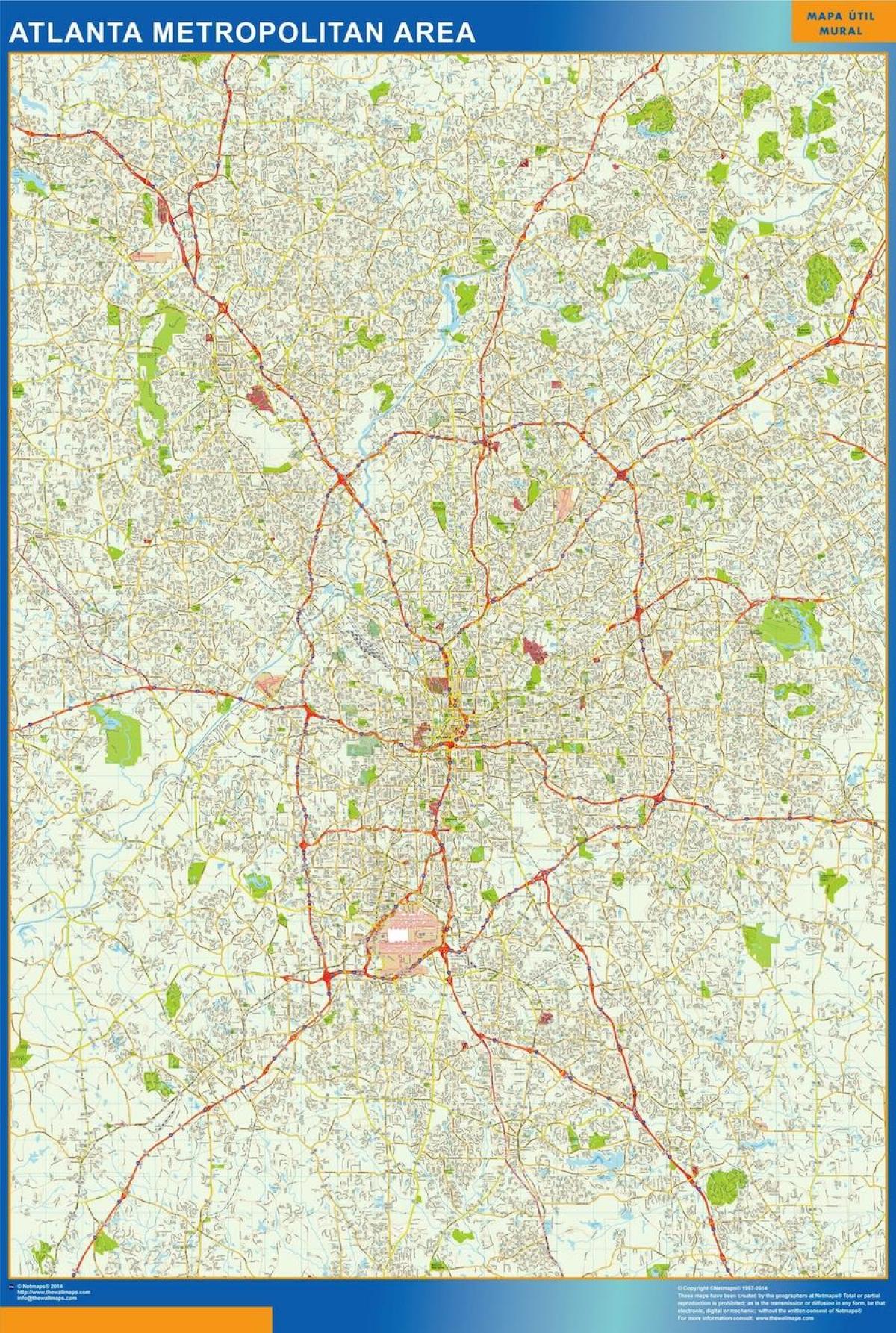 kale-mapa Atlanta