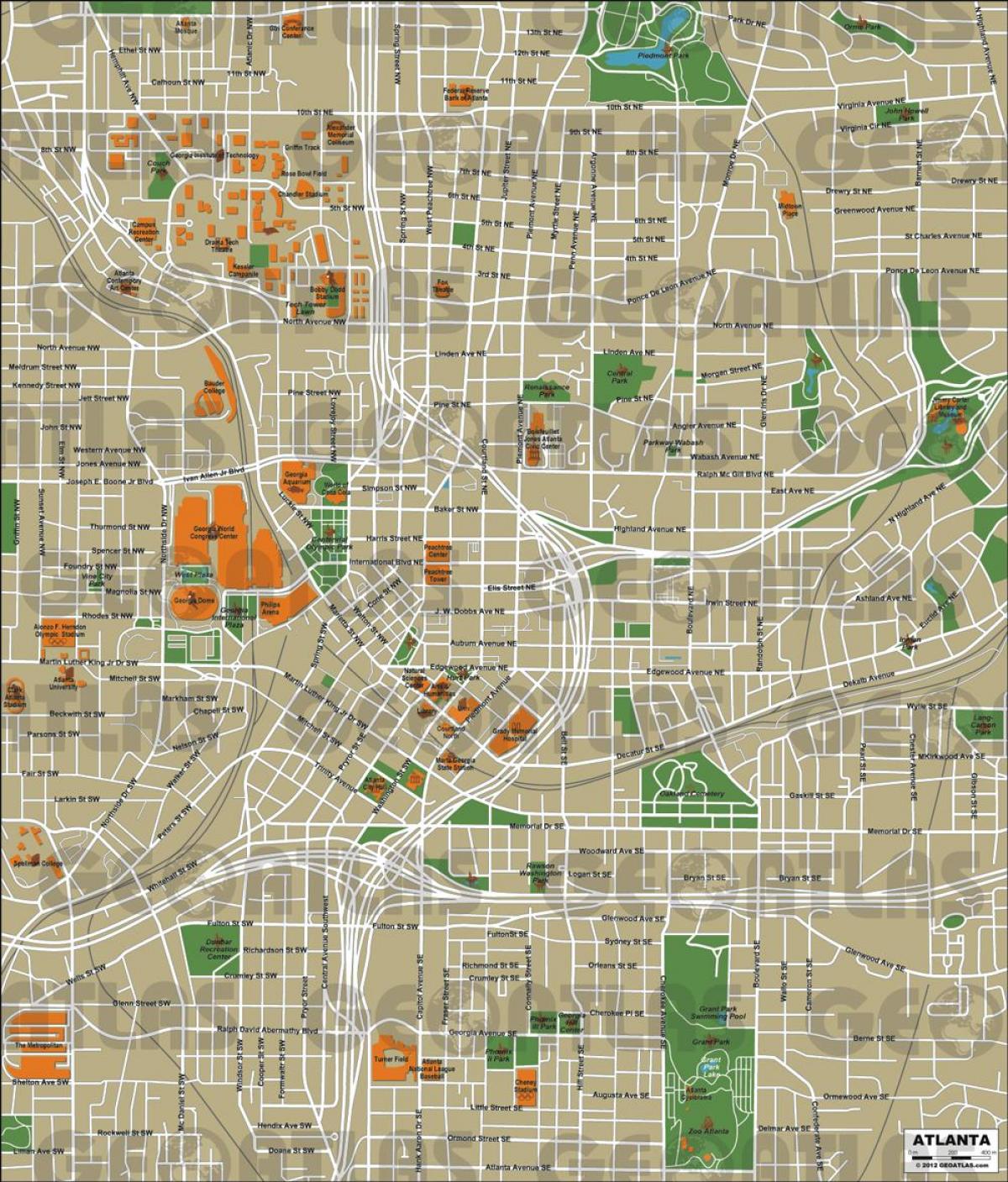 hiria Atlanta mapa
