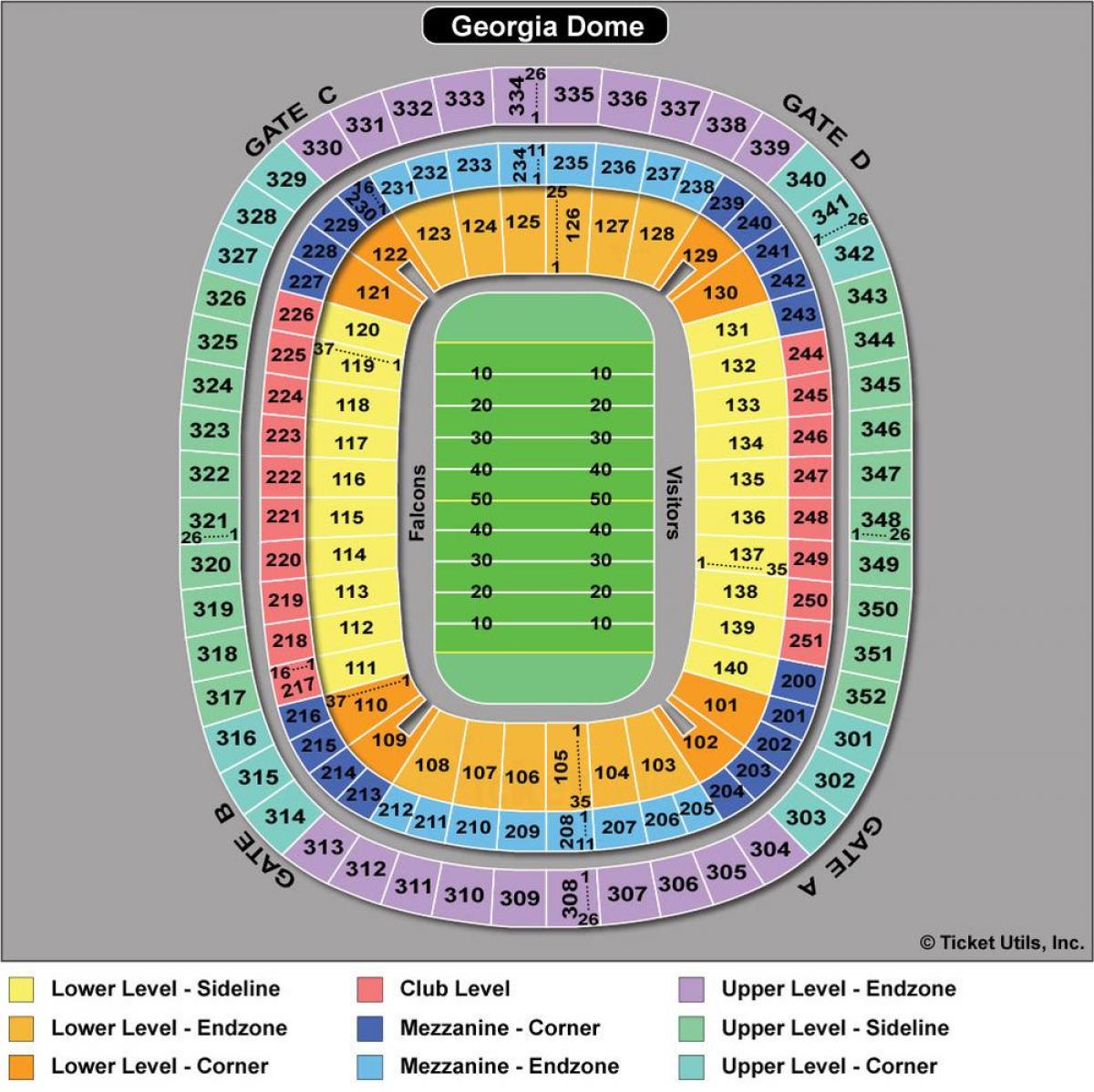 Atlanta Falcons estadio mapa