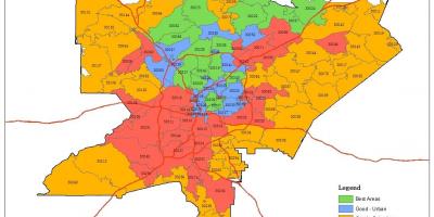 Zip code mapa Atlanta