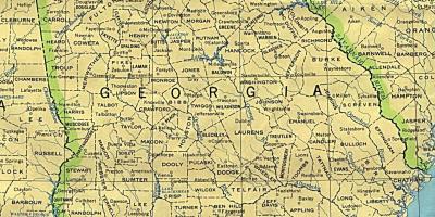 Mapa Georgia hiri