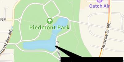 Piamonte parke mapa